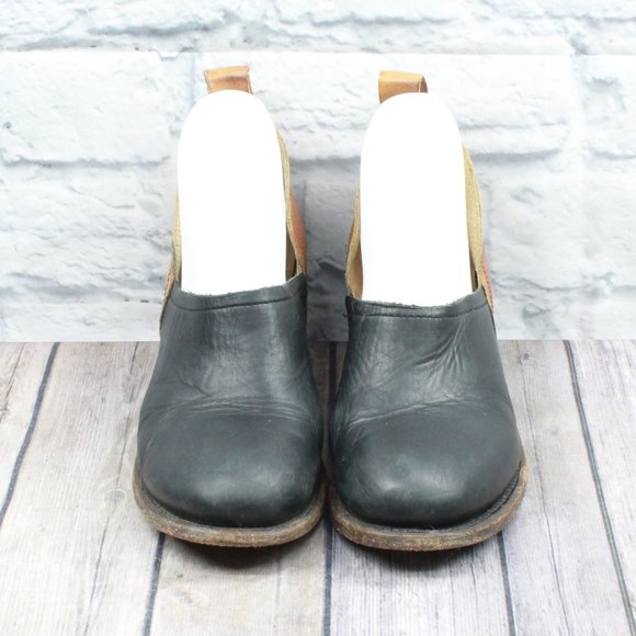 GeeWawa Slip On Western Heeled Clogs Mules Size 8 - Picture 6 of 10